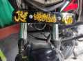 Allahu Arabic Sura Plastic front name plate golden color For any bike.
