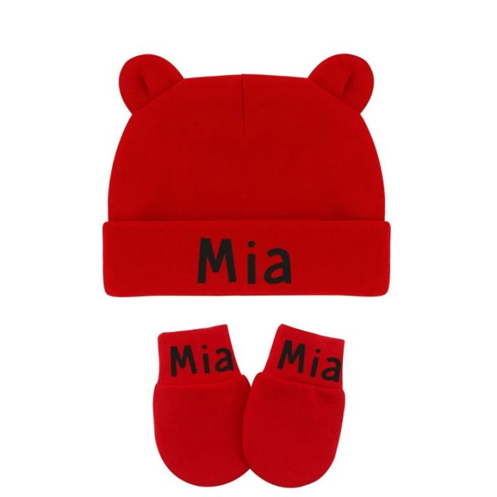 Custom%20Name%20Newborn%20Baby%20Cotton%20Beanies%20Hospital%20Hat%20and%20Mittens%20Set%20Solid%20Candy%20Color%20Stretchy%20Infant%20Warm%20Cap%20Gloves%200-1%20Years%20-%20Image%205