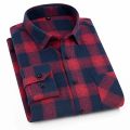 Plaid Shirt 2024 New Autumn Winter Flannel Red Checkered Shirt Men Shirts Long Sleeve Chemise Homme Cotton Male Check Shirts.