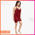 Short Tops with Short Nicker for Womens Satin Nightdress Nighty Spaghetti Top with Shorts. 