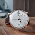 Reef Tiger/RT Men Luxury Watch Rose Gold Mechanical Watch Brown Leather Strap Analog Watches Relogio Masculino RGA82B0.