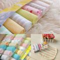 8Pcs/lot Baby Infant Newborn Bath Towel Washcloth Bathing Feeding Wipe Cloth Soft Cotton Towel for Baby Washing Face Baby Towels. 