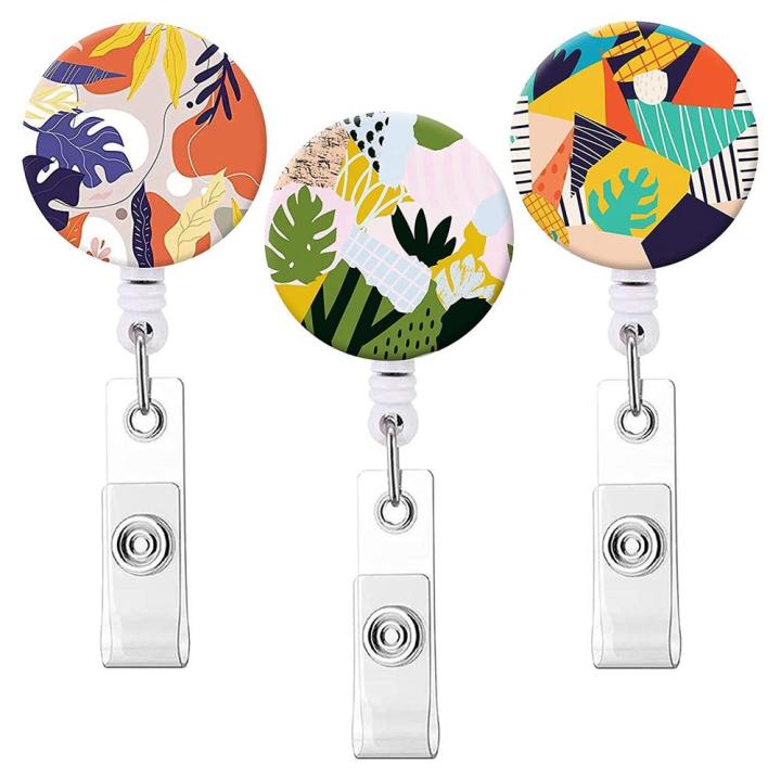Abs Badge Reel Secure 3.2*8.5cm Id Holder Badge Scroll for Office Use Nurse Badge Teachers Trade Shows Conferences