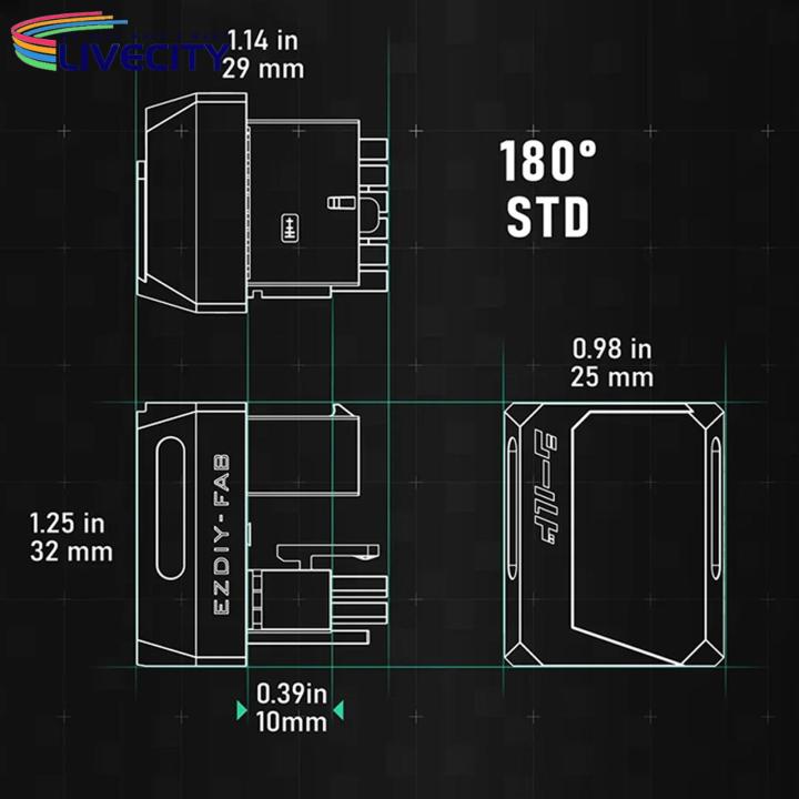 Gpu Power Supply Connector 12vhpwr 16pin 180 Degree Angled Power Adapter Pcie 5.0 for Rtx40 Series Graphics Card High Quality Power Supply Convertor for Gaming Pcs Gpu Power Adapter
