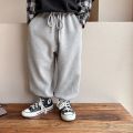 Autumn Kids Solid Casual Sweatpant for Boys Ankle Length Harem Pant 3+y Young Children Clothing Spring Thin Girls Sport Trousers. 