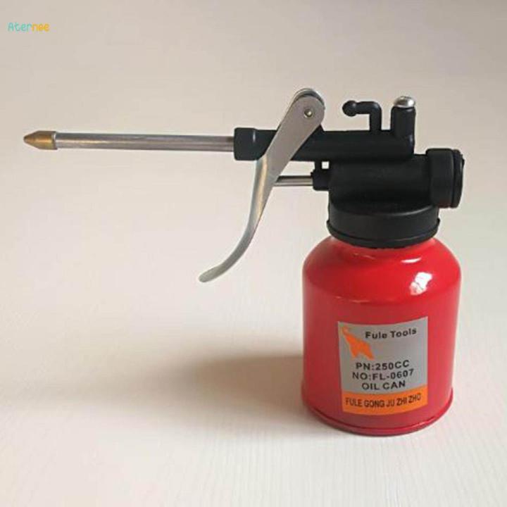 Oil Can Pump Oiler, 250ml High Pressure Oiler, Lubrication Oil Can Bottle, Hand Oil Can for All Types of Lubricating Oil
