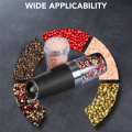 Electric Salt and Pepper Grinder Set Battery Operated Automatic Salt and Pepper Shakers Adjustable Coarseness LED Light Easy Install. 