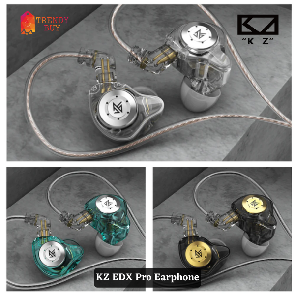 KZ EDX Pro Dynamic Driver Earphone with Mic 1DD HIFI Bass
