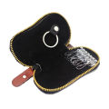 Leather Key Ring Folder Wallet Or Money Bag Type Key Holder/Box-Black - Key Ring - Key Ring - Key Ring - Key Ring. 
