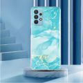 For Samsung Galaxy A32 5G IMD Marble Pattern TPU Phone Case.