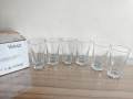 6 pcs plaine design water glass Olila Round Aquare Design. Crystal Clear Water Drinking Glass Set. Juice Glass Set. Model:W042:R90.. 