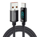 ESSAGER 7A/PD 29W/PD 100W Type-C To USB A/Type-C/iP Fast Charge Digital Display Data Cable For Samsung Galaxy S22 S22 Ultra For Xiaomi Mi 12T Redmi Note 12 For iPhone 14 14 Plus 14 Pro Max-1M-29W. 