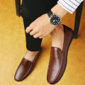 New High Quality JS Leather JS-112372 Slip Moccasins Loafers Casual Shoes For Men Driving By JS DREEM POINT. 