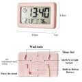 Mini Digital Clock Temperature Humidity Portable Table Clock Thermometer Hygrometer 12/24H Battery Operated LED Clock. 