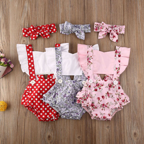 2PCS%20Newborn%20Infant%20Baby%20Girl%20Polka%20Dot%20Romper%20Jumpsuit%20Clothes%20Floral%20Outfit%20-%20Image%205