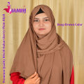 Premium Quality Full Coverage (80x30) Dubai Cherry Georgette Hijab For Women. 