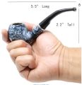 GStar Marbleized Tobacco Durable Pipe, perfect for tobacco and for props.. 