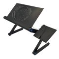 Metal Body T9 Laptop Stand Portable Multifunctional Laptop Stand Table.