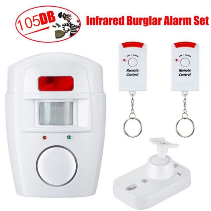 Home%20System%20IR%20Infrared%20Motion%20Sensor%20Alarm%20Security%20Detector%20105dB%20Alarm%20Monitor%20Wireless%20Alarm%20System+2%20Remote%20Controllers%20-%20Image%202