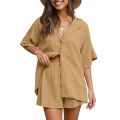 Ladies Breathable Cotton Crepe Top & Short Pant for Women – Smart and Subtle Dress. 