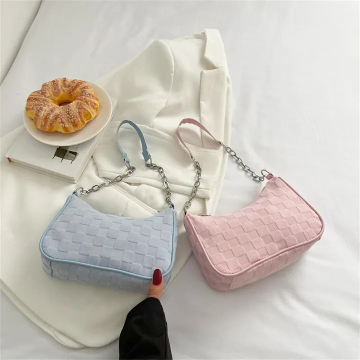 Chain%20Strap%20Handbags%20Women's%20Fashion%20Handbags%20Underarm%20Chain%20Bag%20Canvas%20Shoulder%20Handbags%20Zipper%20Girl%20Handbag%20-%20Image%203