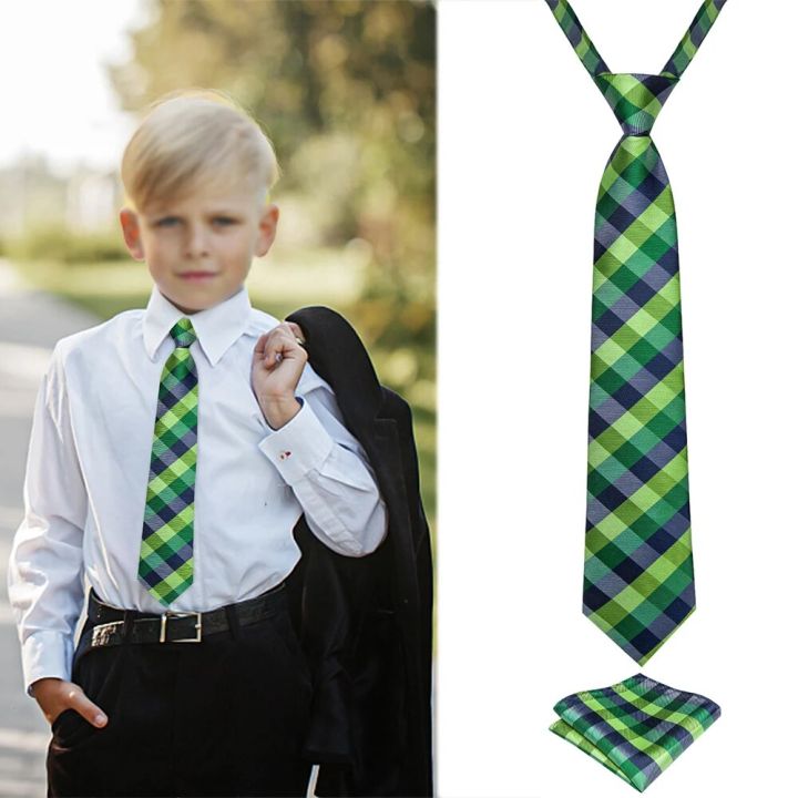 38*6cm%20Kids'%20Small%20Size%20Strap%20Tie%20with%20Pocket%20Square%20Fashion%20School%20Skinny%20Neckwear%20Easy%20To%20Wear%20Simple%20Lazy%20Slim%20Student%20Tie%20-%20Image%207