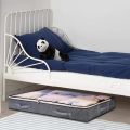 53L Large Capacity Under Bed Storage with Transparent Window Clothes Storage Bag with Compartment Large Storage Bags.