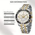 1pc New REWARD Mens Watch Waterproof Sport Wristwatch For Men Stainless Steel Business Quartz Watches Clock Gift For Father Birthday. 