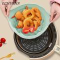 Silicone Fryer Liner 2pcs Silicone Fryer Liner Round Foldable Food Grade Bpa Free Heat Resistant Dishwasher Safe Reusable Oven Baking Tray Basket Bowl Kitchen Supplies Non-stick Fryer Liner. 