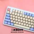 KBDiy MAC PBT KOA Keycap Mechanical Keyboard Marshmallow Matcha Glimmer Keycaps Russian Japanese Korean Key Caps for GMK67 GK61. 