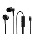 Type-C Earphone In-ear Stereo Aluminum alloy Earbuds Headphone with Mic - Black For Xiaomi, Huawei, Vivo, Oppo etc.