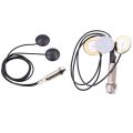 Piezo Contact Microphone 3 Transducer Pickups & 21-INCHES Wire Length 1/4 Inch Output Jack 2 in 1 Piezo Pickup Disc.