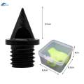 12x Track Spikes Alloy Steel Spikes Short Running Shoes Outdoor Accessories Durable 6.4mm Black. 