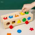 Shape Sorting Educational Toys Wooden Educational Shape Puzzle for Kids Boys.