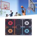 Basketball Training Mat Shock Absorbing Teaching Prop Basketball Footwork Mat for 107cmx76cmx0.3cm. 