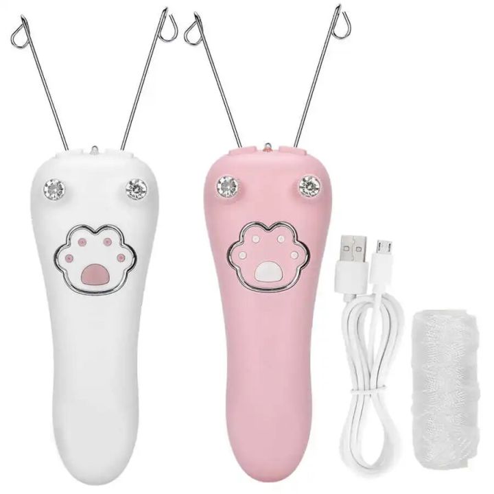 Electric Cotton Thread Epilator Lady Facial Body Hair Remover Rechargeable Pull Surface Device Removal Tool Face Depilador