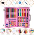 128 pack art kit drawing set, perfect art set for adults and kids art box. 