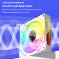 6-1pcs 120mm Rgb Case Fan Addressable Multifaceted Infinity Mirror Argb 1800 Rpm 5v 3pin Argb 12v 4pin Pwm Pc Case Fan. 