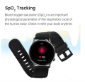 Haylou RS3 LS04 Smart Watch Fashion 1.2 inch AMOLED Screen 14 Sports Modes Smartwatch 5ATM waterproof heart rate/Oxygen saturation monitoring 390*390 resolution For Boys Girls Global Version. 