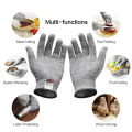 Level 5 Anti-Cut Gloves Safety Cut Proof Stab Resistant Stainless Steel Wire Metal Mesh Gardening Garden Labor Construction Protection Cut-Resistant Gloves.