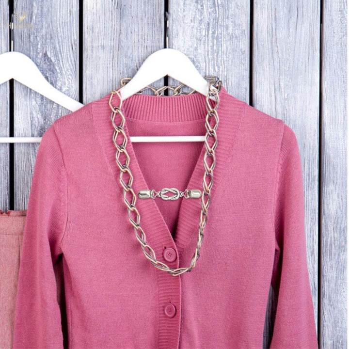 2Pcs%20Women%20Cardigan%20Sweater%20Blouse%20Shawl%20Clips%20Collar%20Clasps%20Dress%20Brooch%20Clip%20-%20Image%208