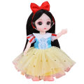 （New）6 inche Doll Toy Delicate Makeup Movable Joint Trendy 1/8 Big Eye Doll for Collection. 