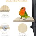 2pcs Bird Perch platform flat Stand Beak Paw Grinding wood for Parrot Parakeet Cockatiel Lovebird Conure Finch Budgie. 