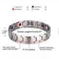 Health Magnetic Bracelet Male Stainless Steel Wrist Band Magnetic Bracelet Men Hand Chain Energy Germanium Bracelets for Men 4 buyers.