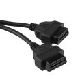 OBD2 16-pin Adapter Cable Auto Male To Double Y-Splitter. 