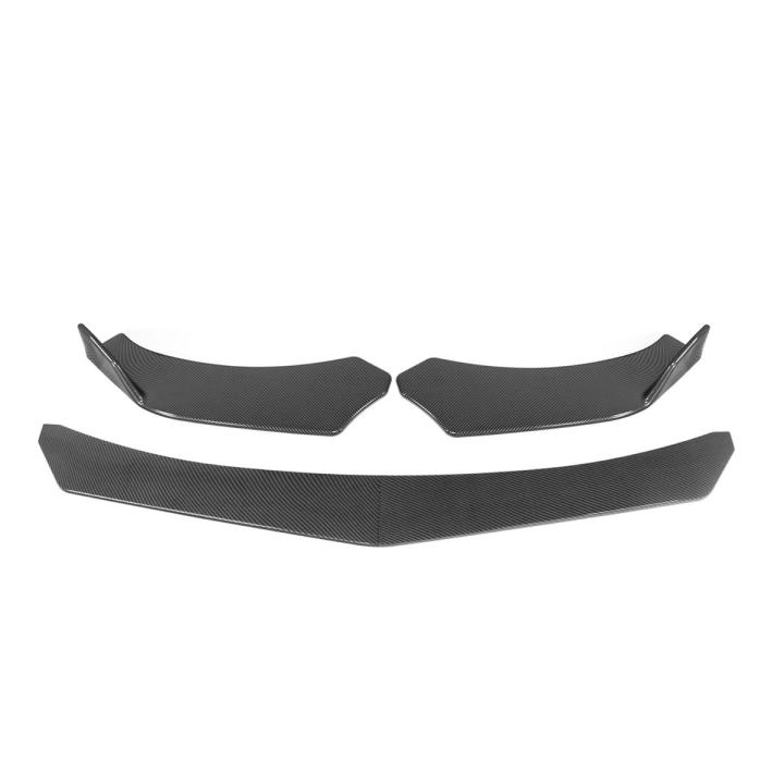 4 Pieces Car FrontFront Bumper Lip Body Kit ABS Bumper Lip Chin Spoiler Splitter Universal