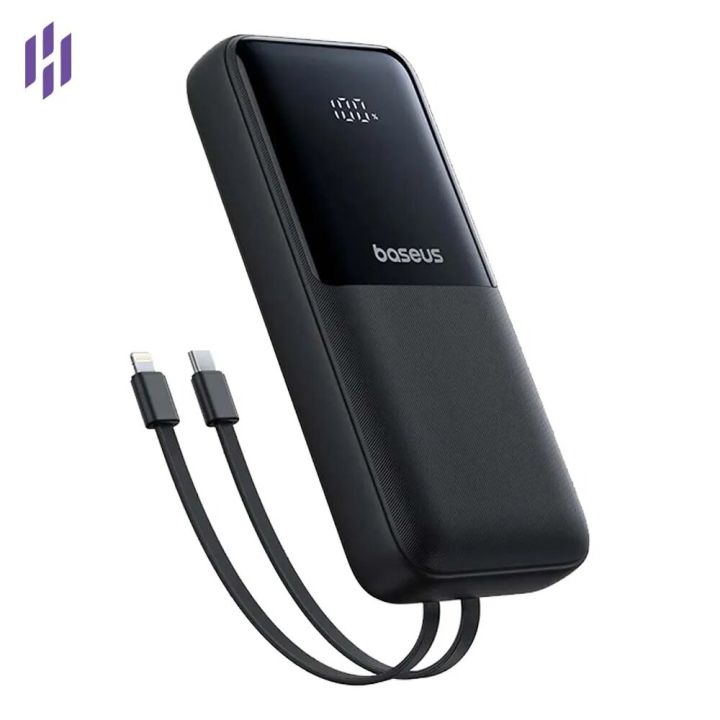 Baseus PPJP311 10,000mAh 22.5W Power Bank with Attached Type-C & Lightning Cable