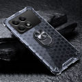 For Redmi Note 13 Pro Plus case Clear Rugged Honeycomb Design Silicone Armor Shockproof Kickstand Holder For Redmi Note 13 Pro Back Cover Phone Cases. 