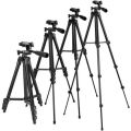 3120 Aluminum Alloy Tripod For Camera & Mobile - Black.