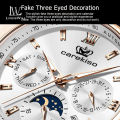 Men Casuals Fashion Watches Quartz Watches Chronograph Decoration Wristwatches 30M Waterproof Watches Calendar Watches Stainless Steel Luminous Pointer Tempered Mirror Wrist Watches For Men. 